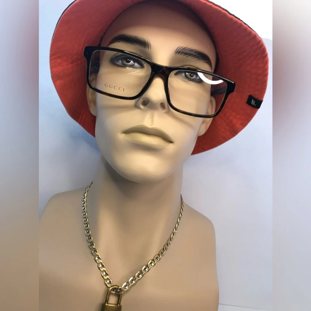 💯 - New Authentic Gucci Demo Square Men's Eyeglasses GG0692O 005 57.